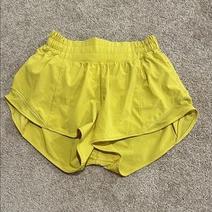 Yellow Women's Lulullemon Athletic Shorts